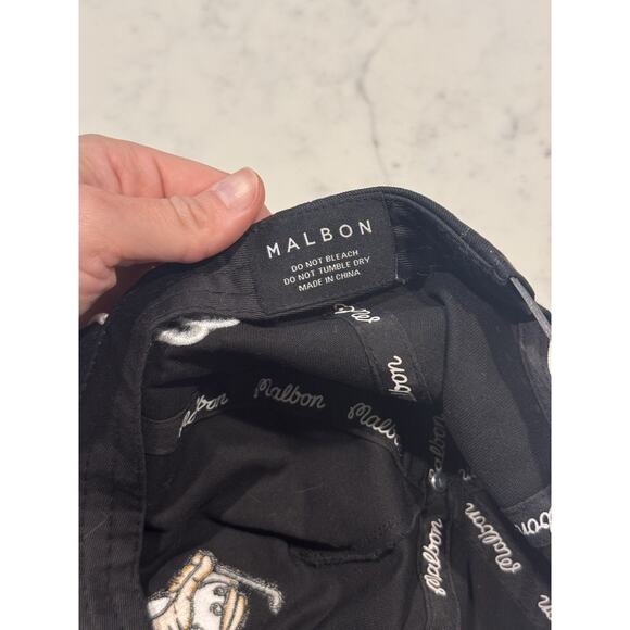 Malbon Golf Tiger Buckets Collection Snapback Hat Limited Edition Rope Cap Black - Picture 5 of 5